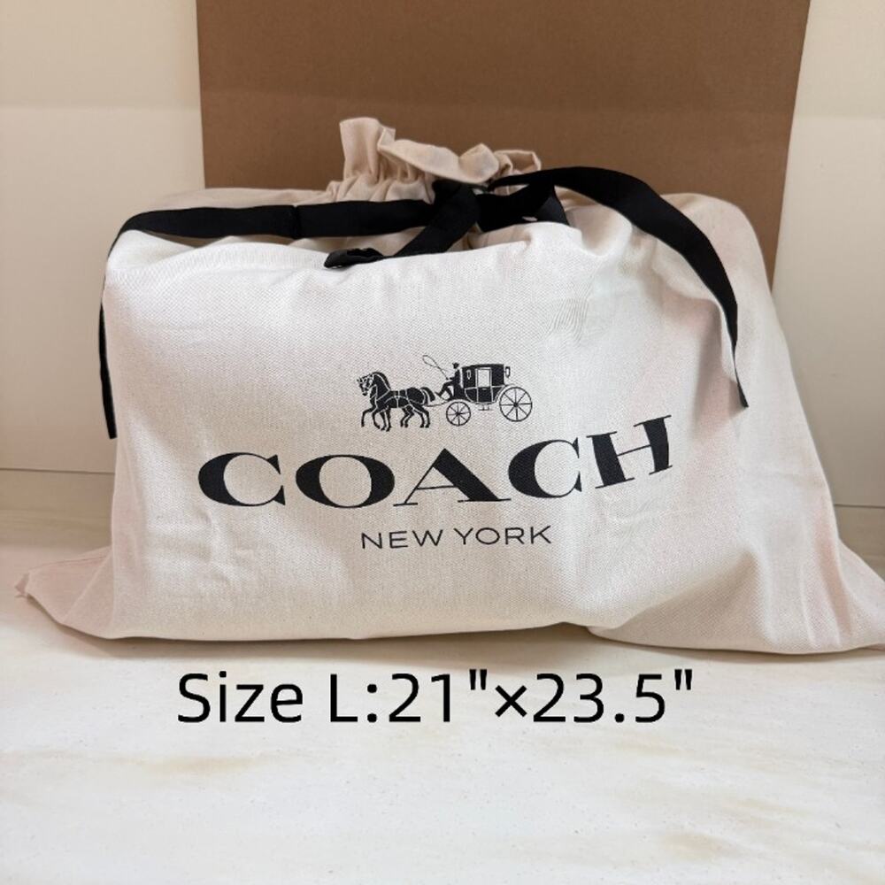 New‼️Coach L size Drawstring Dust Bag Gift Bag Storage Cover Bag